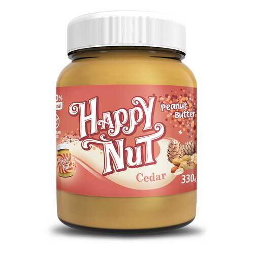 Арахисовая паста Happy Nut Cedar с кедром 330 г в Билла