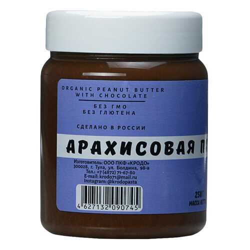 Арахисовая паста Krodo с шоколадом 250 г в Билла