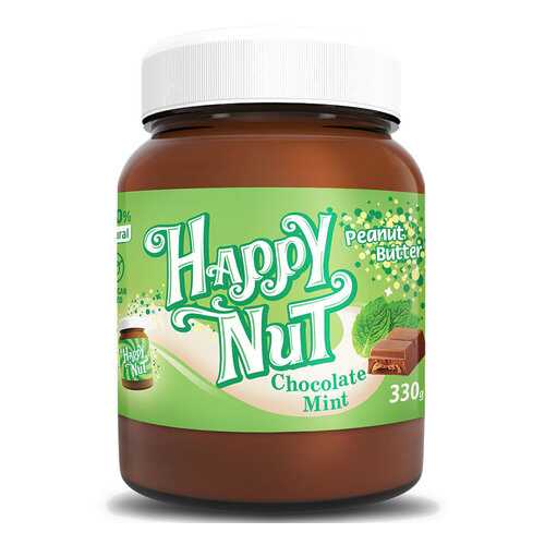 Арахисовая паста шоколадная HAPPY NUT с мятой 330 г в Билла