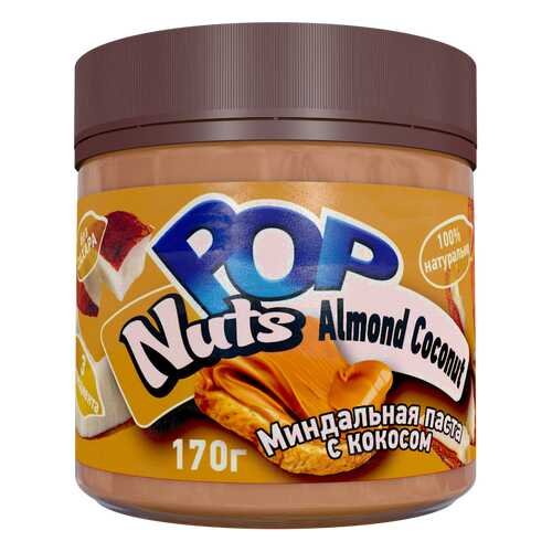 Миндальная паста POP Nuts Almond Coconut Миндальная паста с кокосом, 170г в Билла