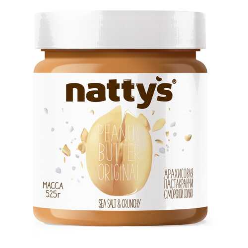 Паста Nattys Crunchy & Sea salt арахисовая хрустящая 525 г в Билла