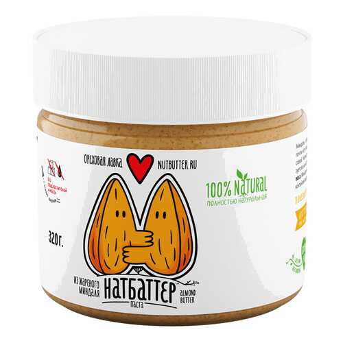 Паста ореховая Nutbutter из жареного миндаля 320г в Билла