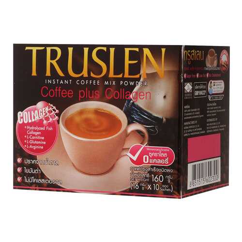 Кофейный напиток Truslen кофе плюс коллаген растворимый 16 г 10 штук в Билла