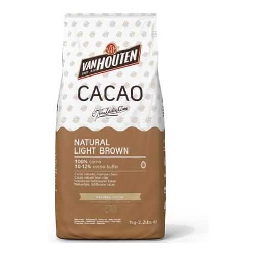 Какао порошок Van Houten 100% natural light brown 1 кг в Билла