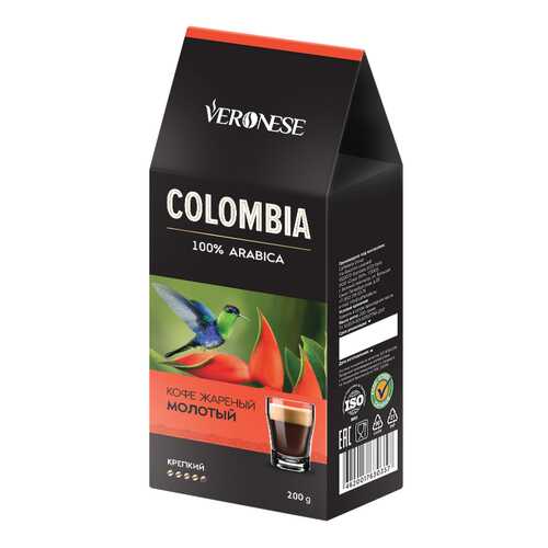 Кофе молотый Veronese Colombia 200 г в Билла