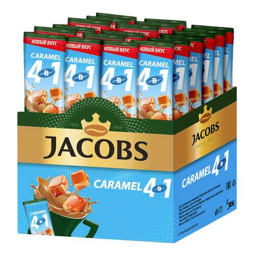 Кофе растворимый Jacobs 4в1 Caramel 24 стика в Билла