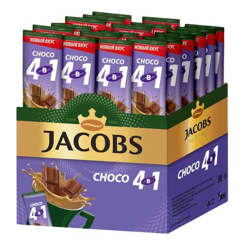 Кофе растворимый Jacobs 4в1 choco 24 стика в Билла