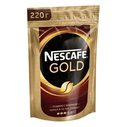 Кофе растворимый Nescafe gold пакет 220 г в Билла