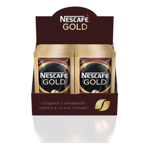 Кофе растворимый сублимированный NESCAFE Gold с добавлением молотого кофе 20 порций по 2г в Билла