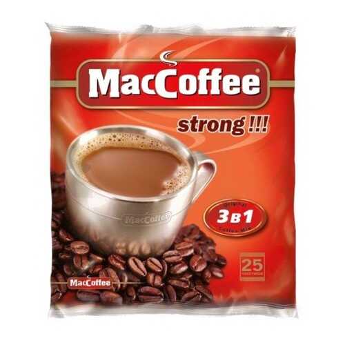 Кофейный напиток растворимый MacCoffee strong 3в1 50 г 16 штук в Билла