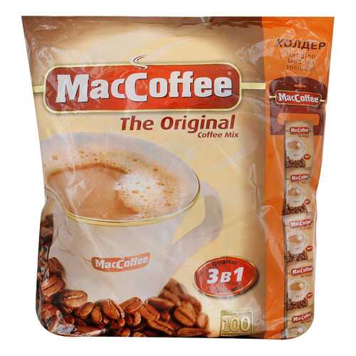 Напиток MacCoffe кофейный Original 3в1 растворимый 20 г 100 штук в Билла