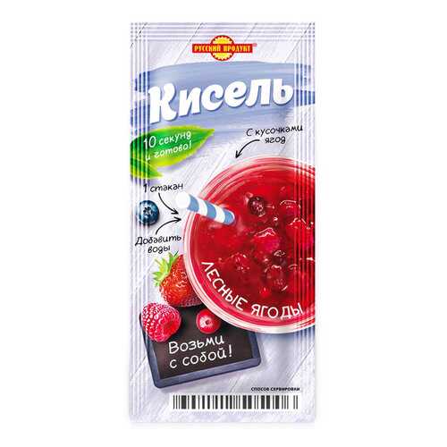 Кисель моментальный порционный Русский Продукт лесные ягоды 25 г в Билла