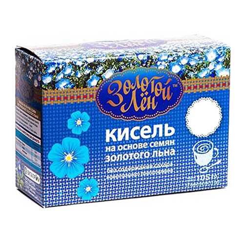 Кисель на льняной основе Золотой лен клубника 7 пакетов по 15 г в Билла