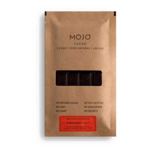 Горький шоколад 70% Mojo Cacao с перцем Habanero и морской солью habanero salt в Билла