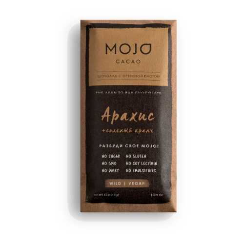 Горький шоколад 72% Mojo Cacao с шоколадно-ореховой пастой со вкусом арахис в Билла