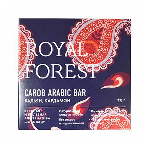 Шоколад Royal Forest Арабский с бадьяном и кардамоном 75г в Билла