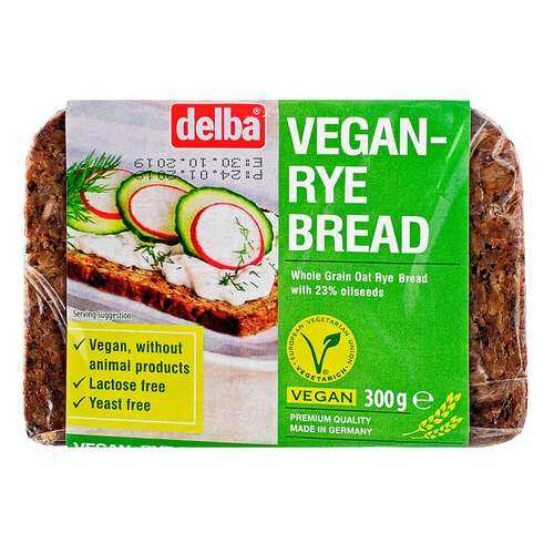 Хлеб Delba цельнозерновой вегетарианский со злаками, 300 гр. в Билла