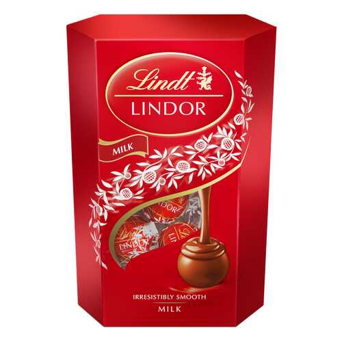 Набор конфет Lindt lindor молочный шоколад 200 г в Билла