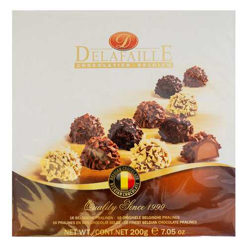 Шоколадные конфеты Ассорти в обсыпке Delafaille 200 г, Бельгия в Билла