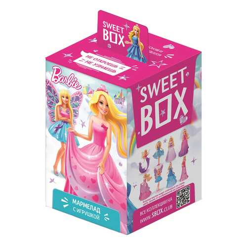 Мармелад Sweet box barbie с игрушкой в коробочке 10 г в Билла