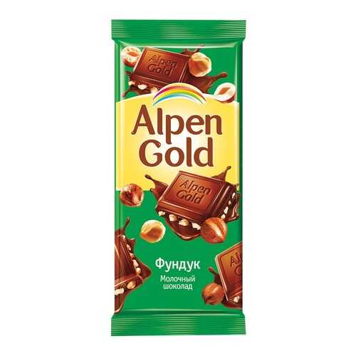 Шоколад ALPEN GOLD молочный с фундуком 90г*5 шт в Билла