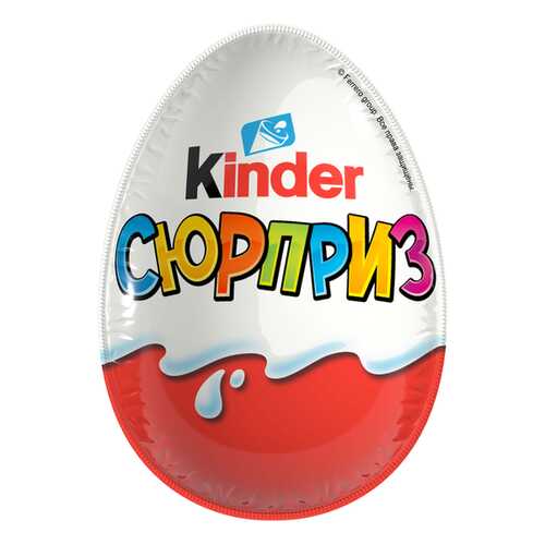 Яйцо Kinder Сюрприз из молочного шоколада с игрушкой Белое яйцо 60 г в Билла