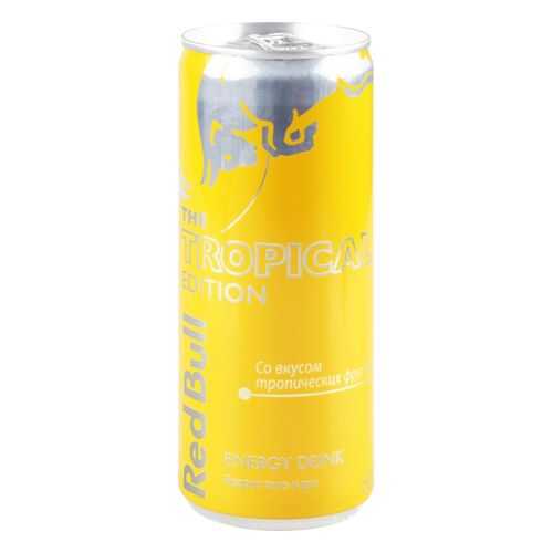 Напиток энергетический Red Bull газированный с тропическими фруктами жестяная банка 0.25 л в Билла