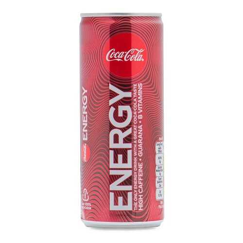 Напиток безалкогольный газированный Coca-Cola Energy 0.25л банка Великобритания в Билла