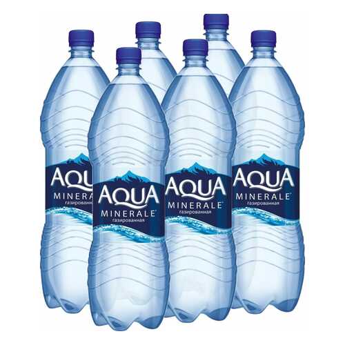 Вода Aqua Minerale газированная питьевая 2 л 6 штук в упаковке в Билла